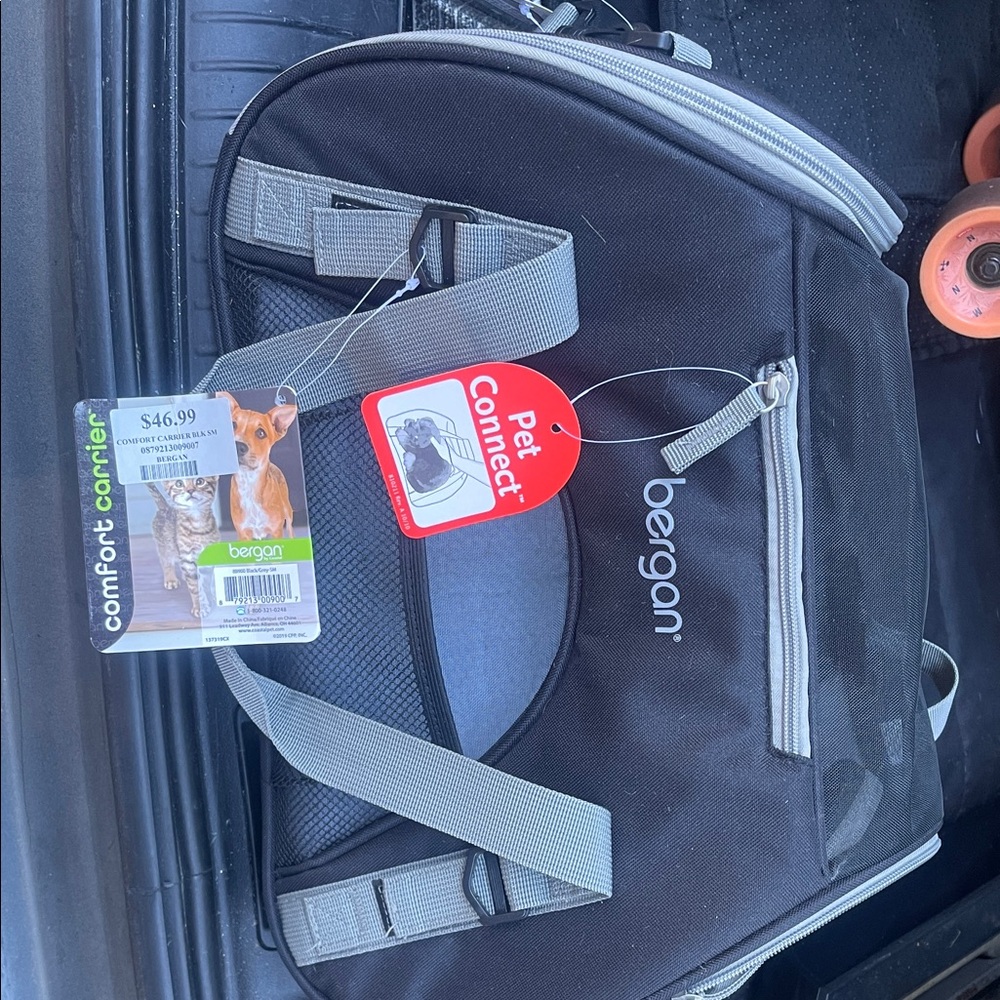Black and Gray Pet Carrier